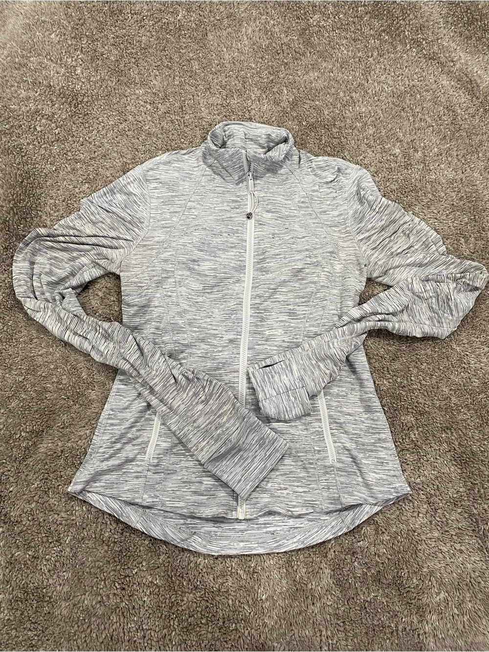 Lululemon Define Jacket Heathered Light Gray Full-Zip Hoodie